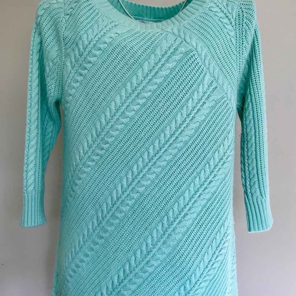 NEW YORK & COMPANY Cable Knit Pullover Sweater, L